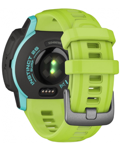 Смарт часовник Garmin - Instinct 2 S Surf, 40mm, зелен/син - 4